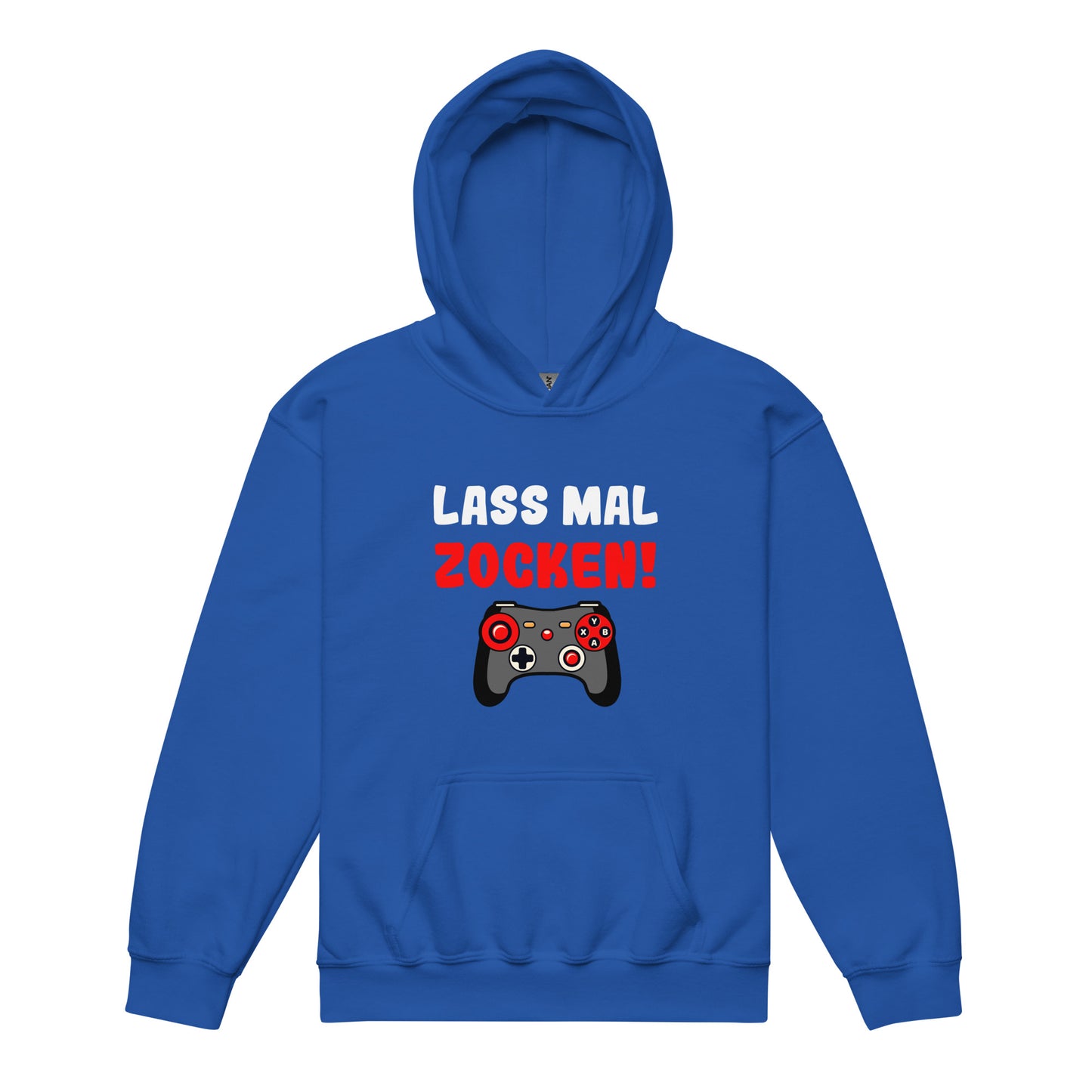 Heavy-Blend Hoodie für Jugendliche "Lass mal zocken!"