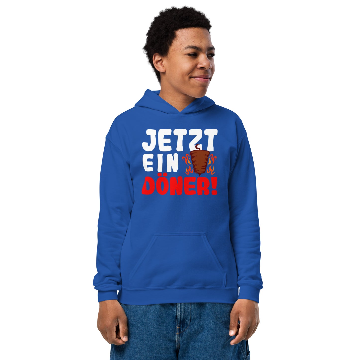 Heavy-Blend Hoodie für Jugendliche "Jetzt ein Döner"