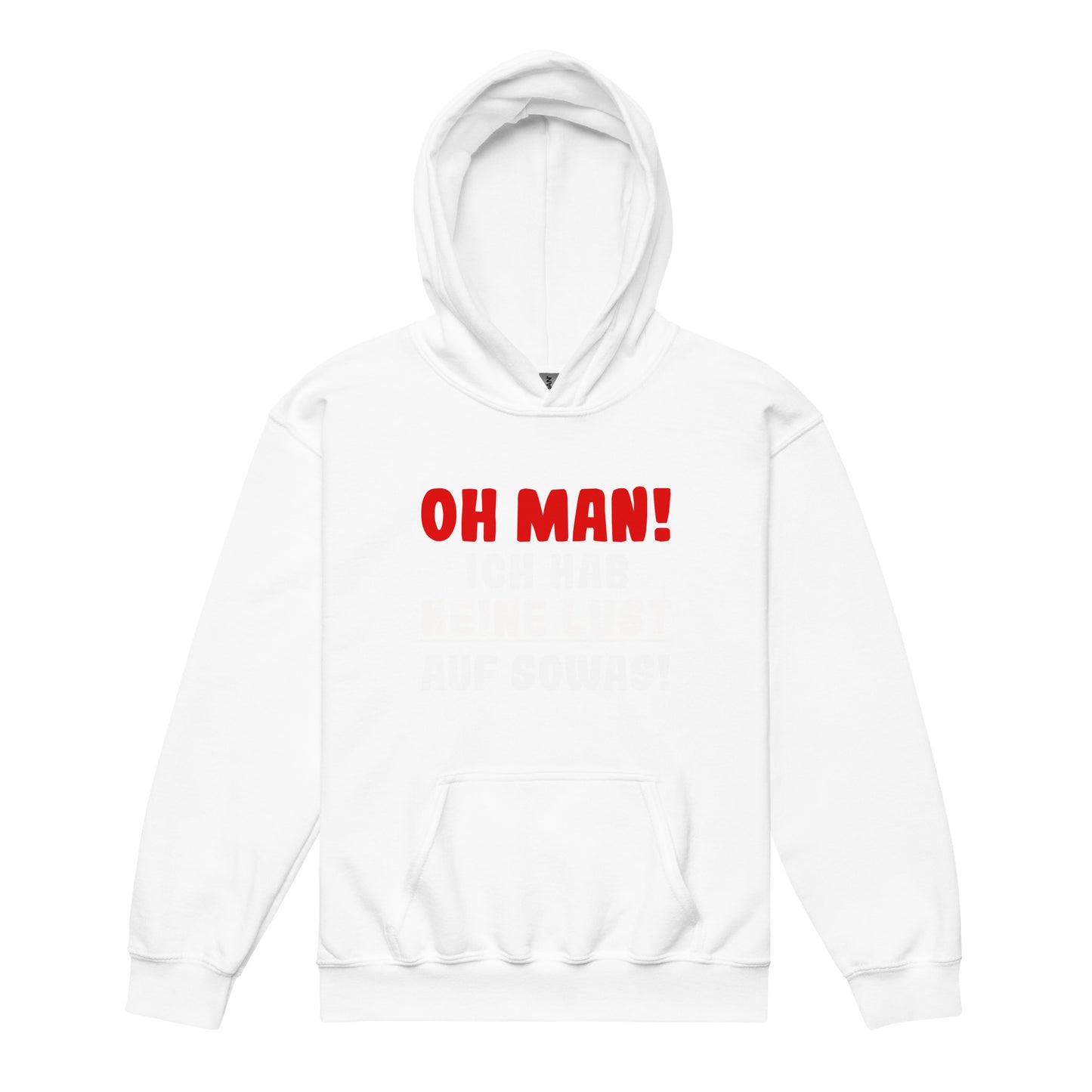 Heavy-Blend Hoodie für Jugendliche "Oh man! Ich hab keine Lust auf sowas!"