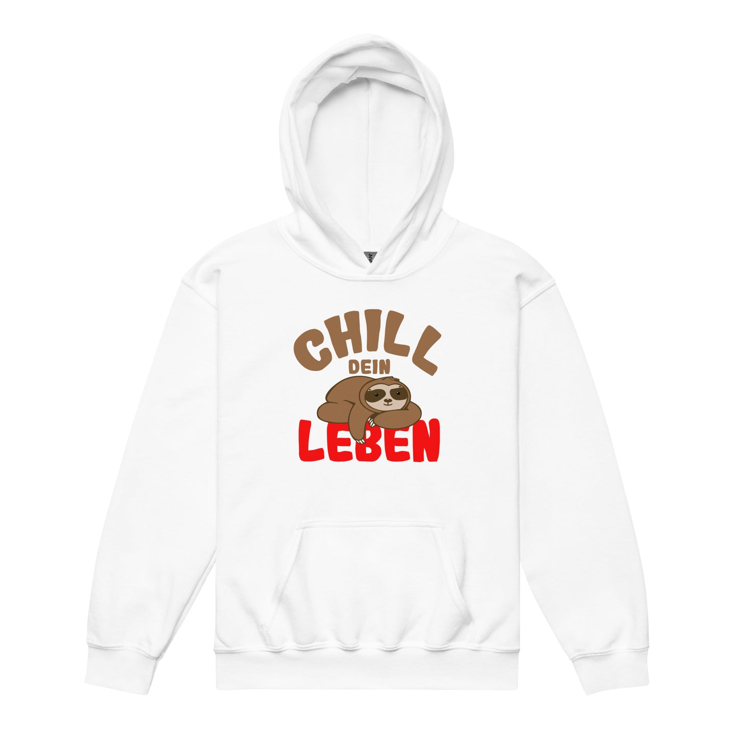 Heavy-Blend Hoodie für Jugendliche "Chill dein Leben"