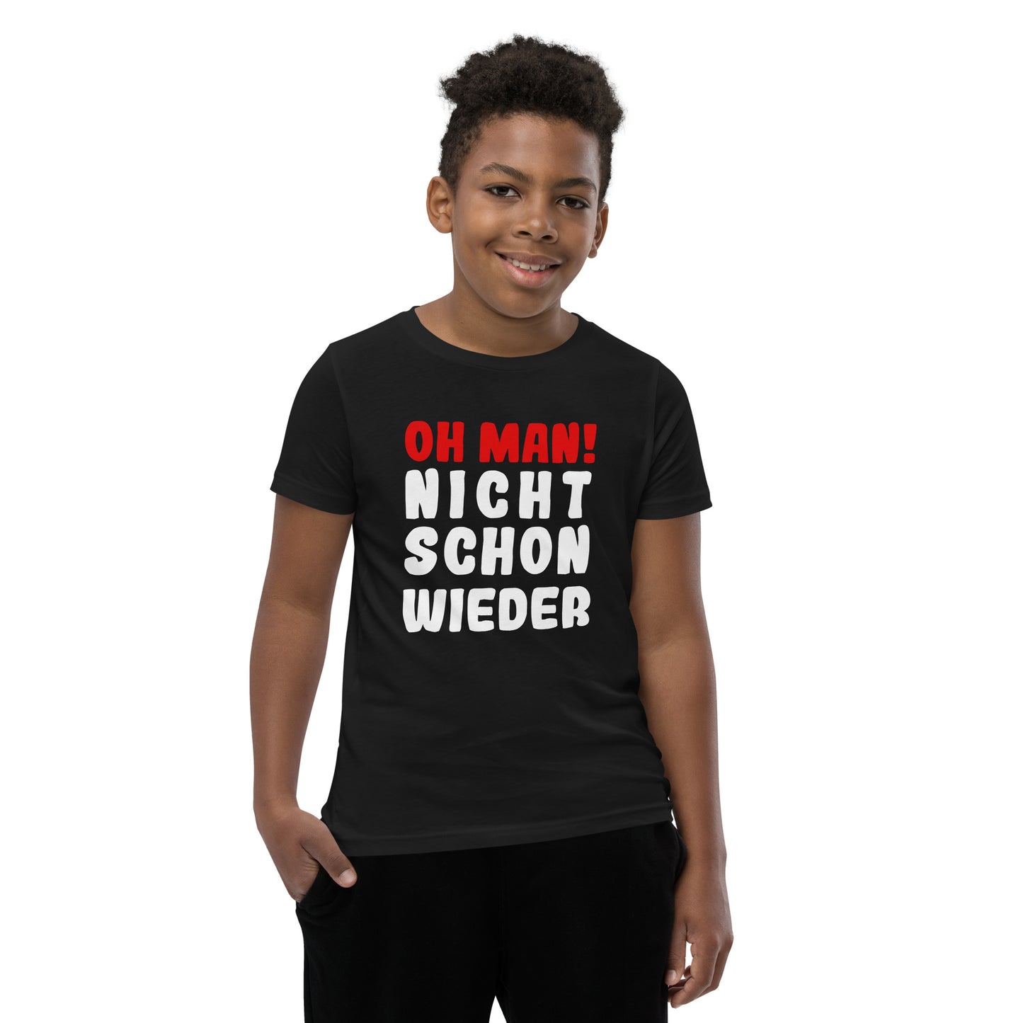 Kurzärmeliges T-Shirt für Kinder "Oh man! Nicht schon wieder"