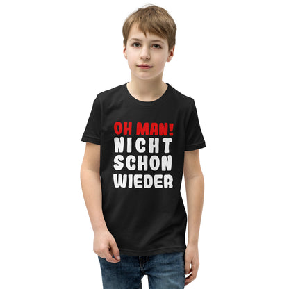 Kurzärmeliges T-Shirt für Kinder "Oh man! Nicht schon wieder"