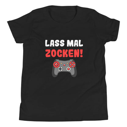 Kurzärmeliges T-Shirt für Kinder "Lass mal zocken!"