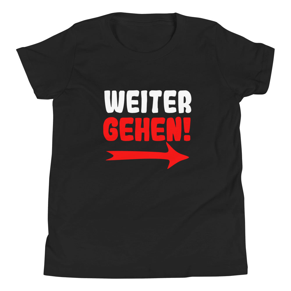 Kurzärmeliges T-Shirt für Kinder "Weitergehen"