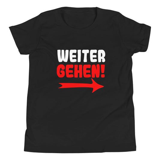 Kurzärmeliges T-Shirt für Kinder "Weitergehen"