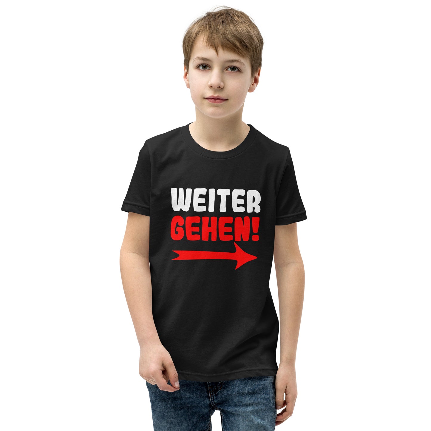 Kurzärmeliges T-Shirt für Kinder "Weitergehen"