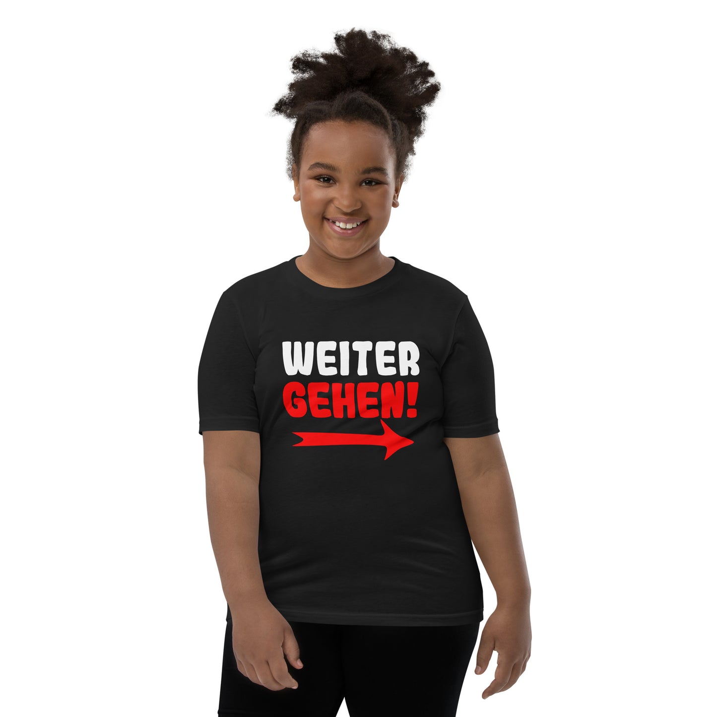 Kurzärmeliges T-Shirt für Kinder "Weitergehen"