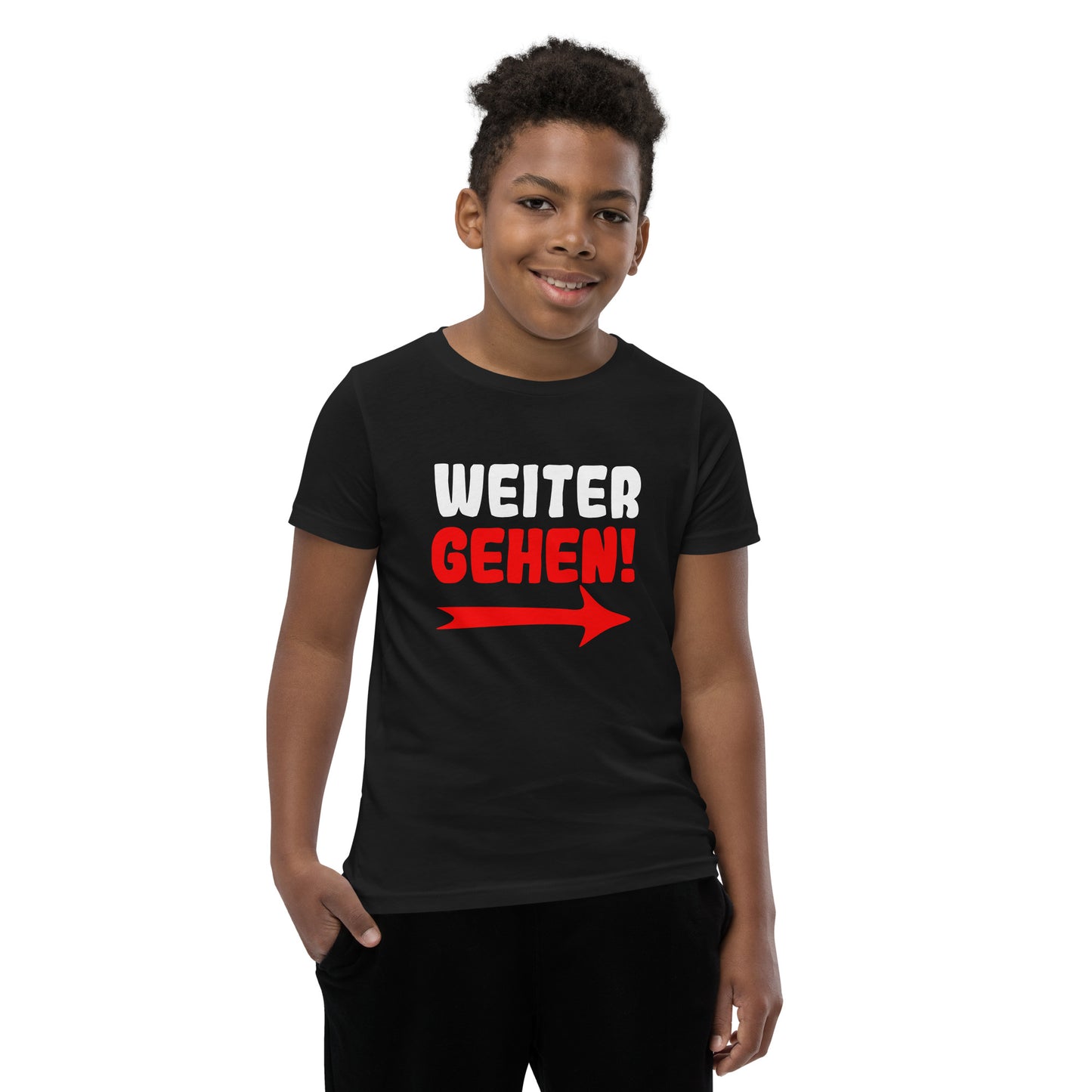 Kurzärmeliges T-Shirt für Kinder "Weitergehen"