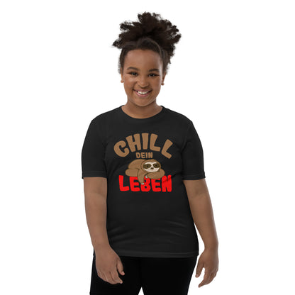 Kurzärmeliges T-Shirt für Kinder "Chill dein Leben"