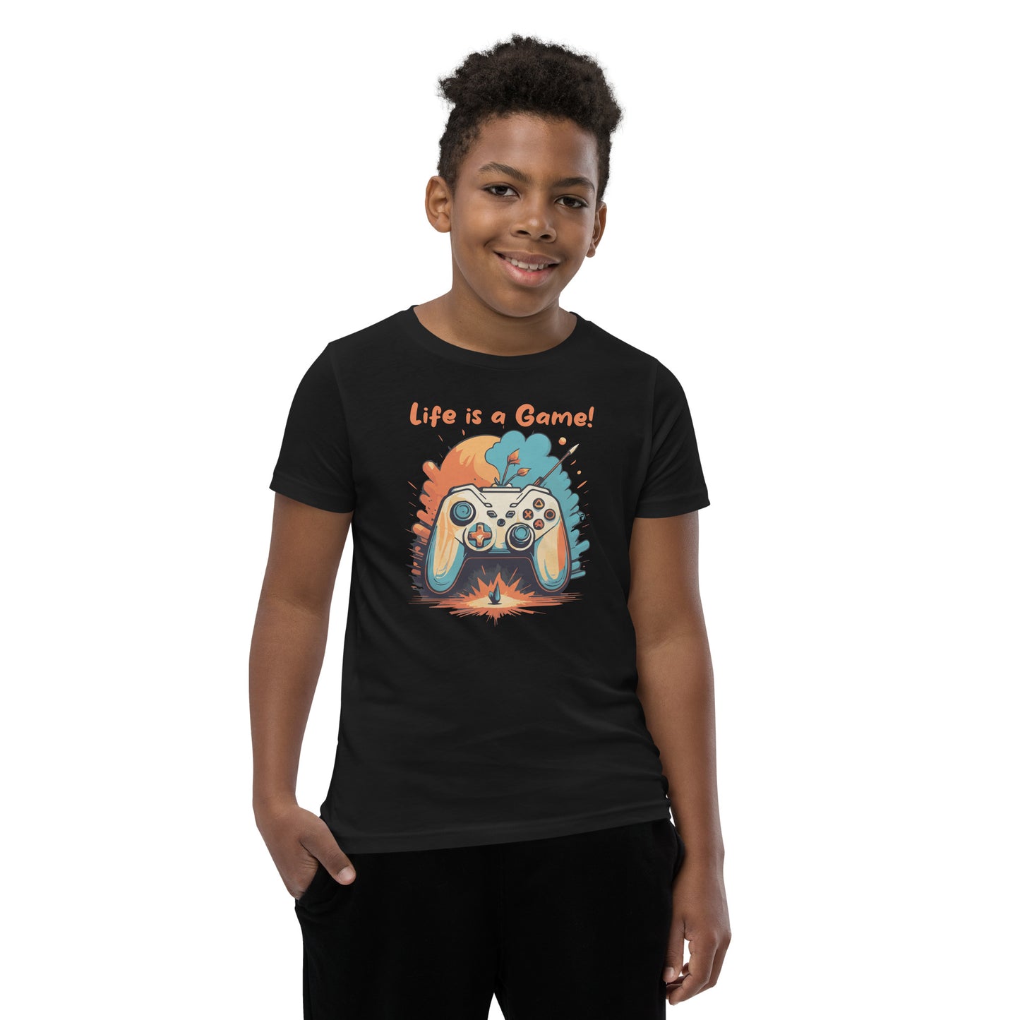 Kurzärmeliges T-Shirt für Kinder Live is a Game