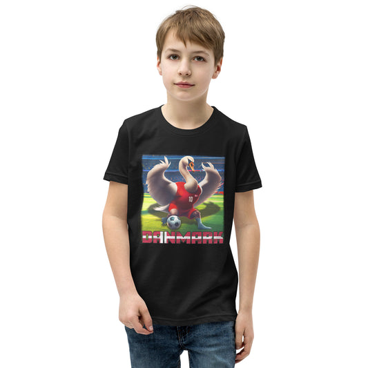 Dänemark EM Fußball Trikot Alternative Kurzärmeliges T-Shirt für Kinder