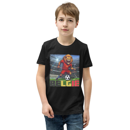 Belgien EM Fußball Trikot Alternative Kurzärmeliges T-Shirt für Kinder