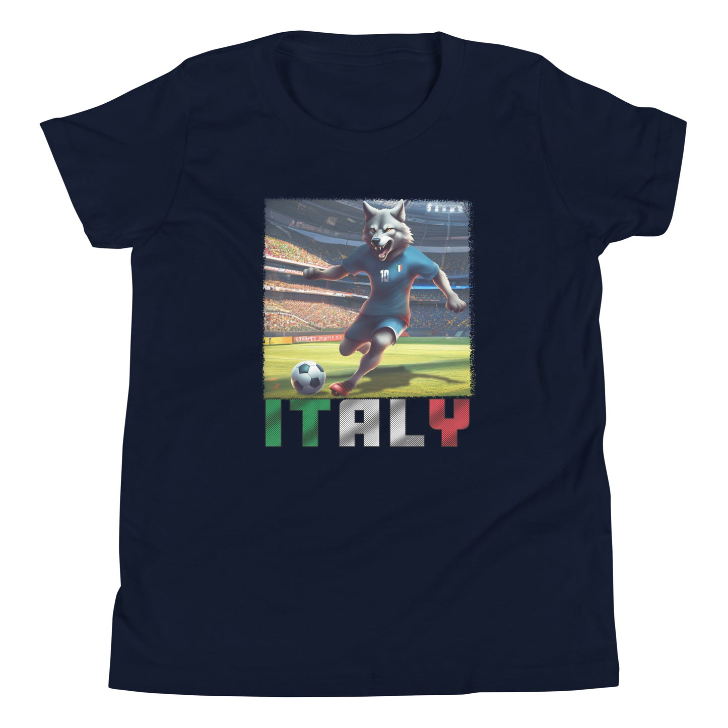 Italien EM Fußball Trikot Alternative Kurzärmeliges T-Shirt für Kinder