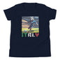 Italien EM Fußball Trikot Alternative Kurzärmeliges T-Shirt für Kinder