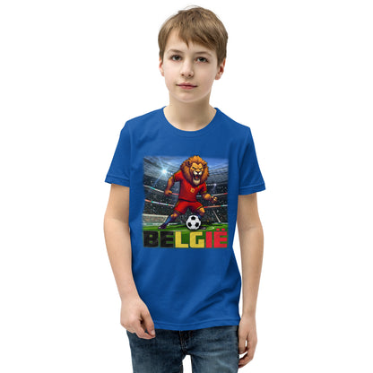 Belgien EM Fußball Trikot Alternative Kurzärmeliges T-Shirt für Kinder