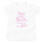 Kurzärmeliges T-Shirt für Mädchen "You leave a little Sparkle wherever you go"