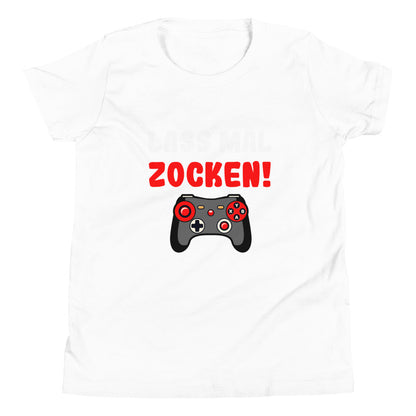 Kurzärmeliges T-Shirt für Kinder "Lass mal zocken!"