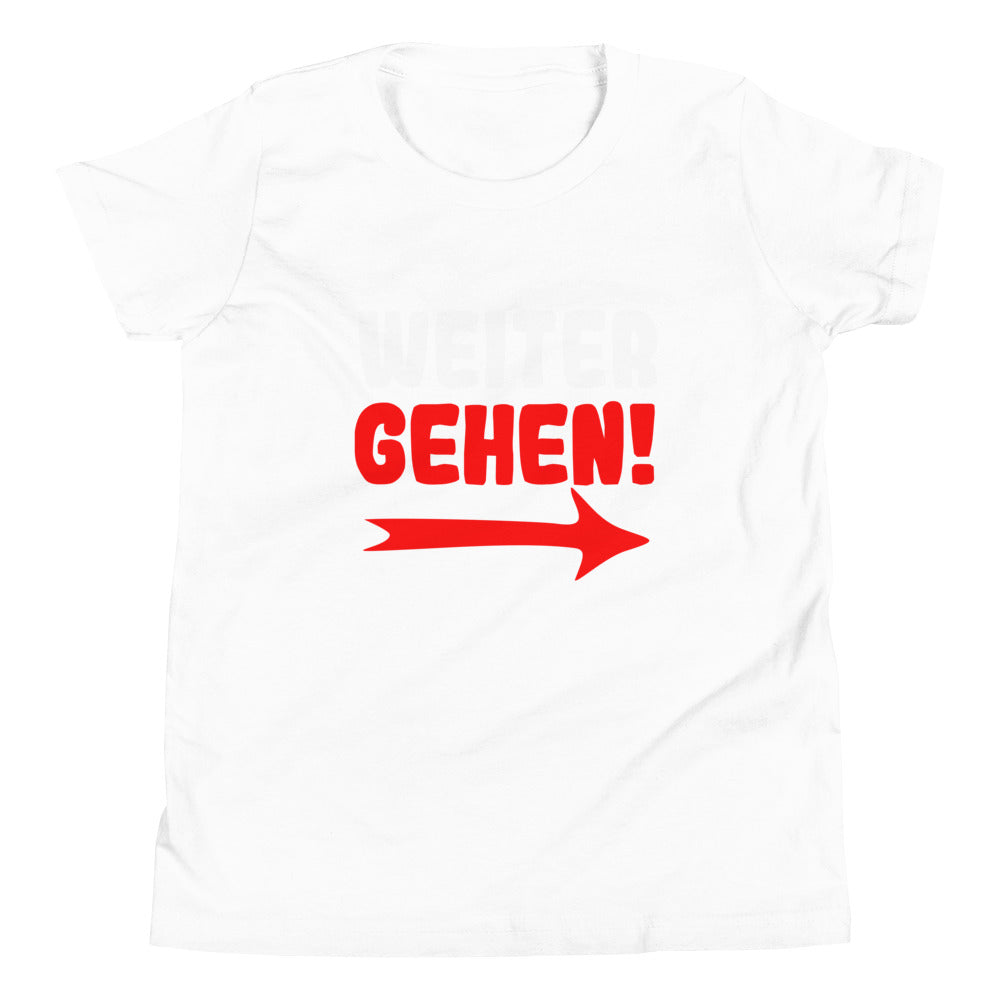 Kurzärmeliges T-Shirt für Kinder "Weitergehen"