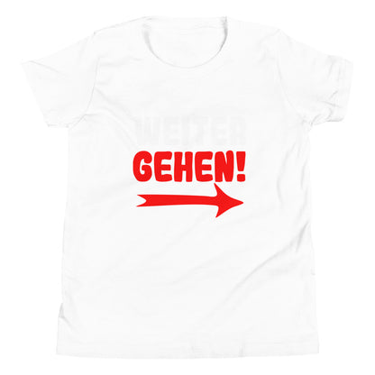 Kurzärmeliges T-Shirt für Kinder "Weitergehen"