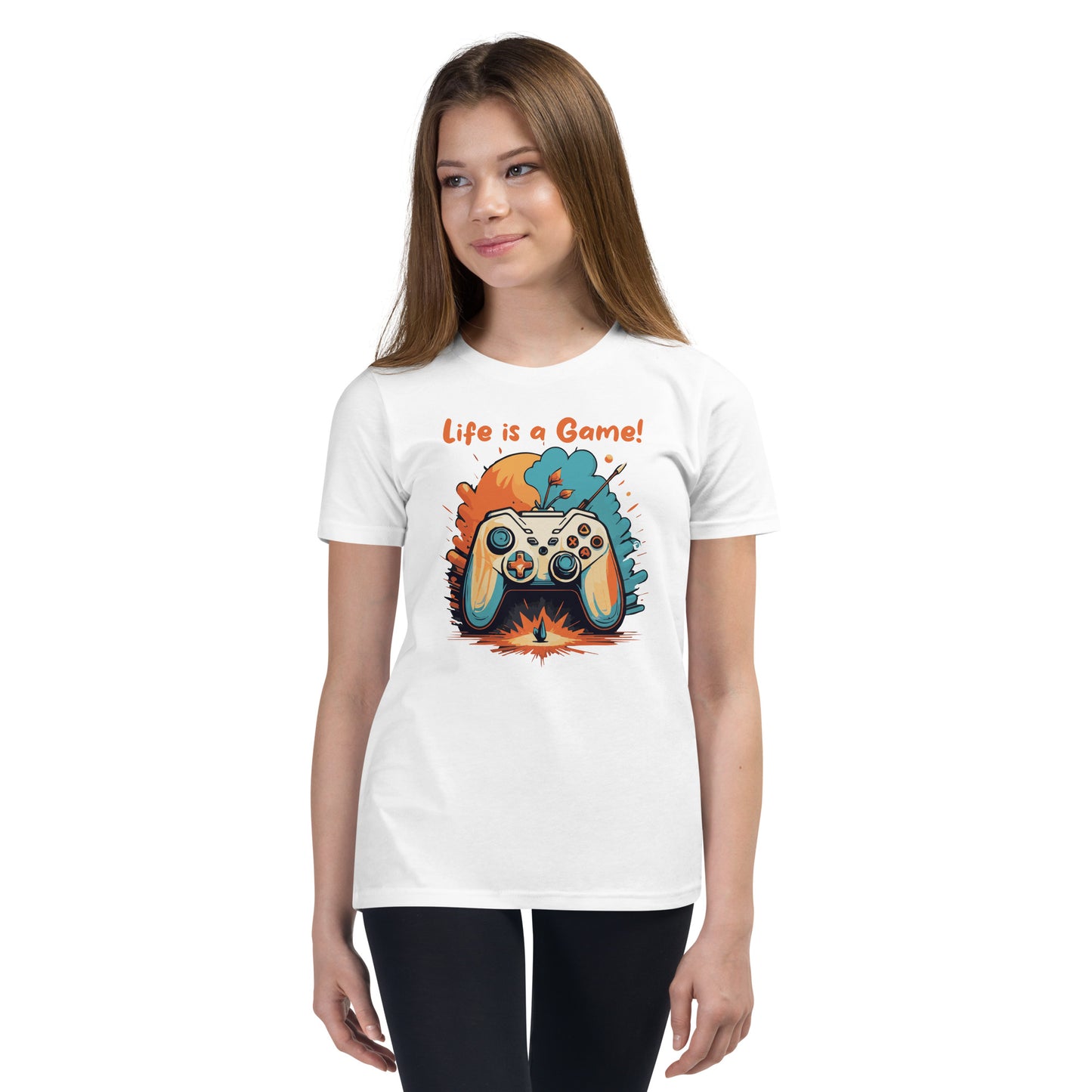 Kurzärmeliges T-Shirt für Kinder Live is a Game