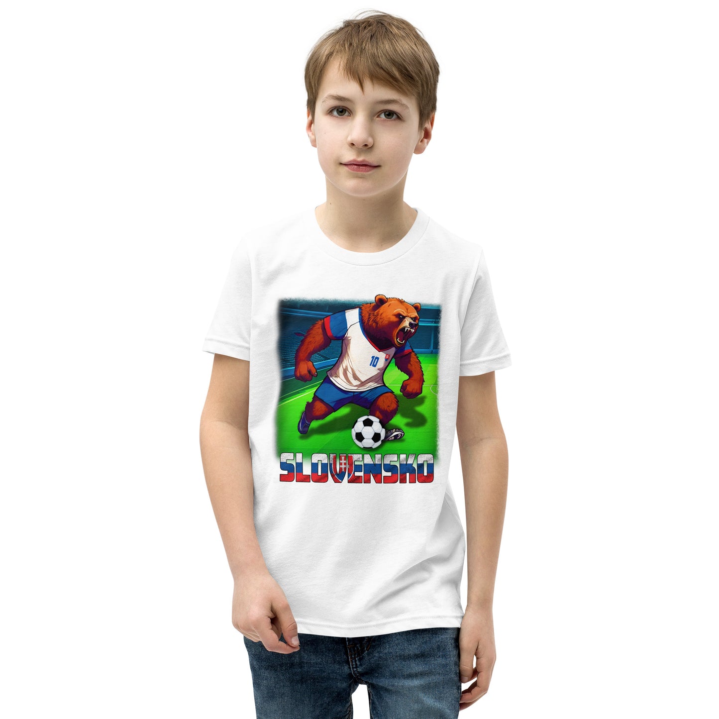 Slovakia European Championship Football Jersey Alternative Short Sleeve T-Shirt for Kids