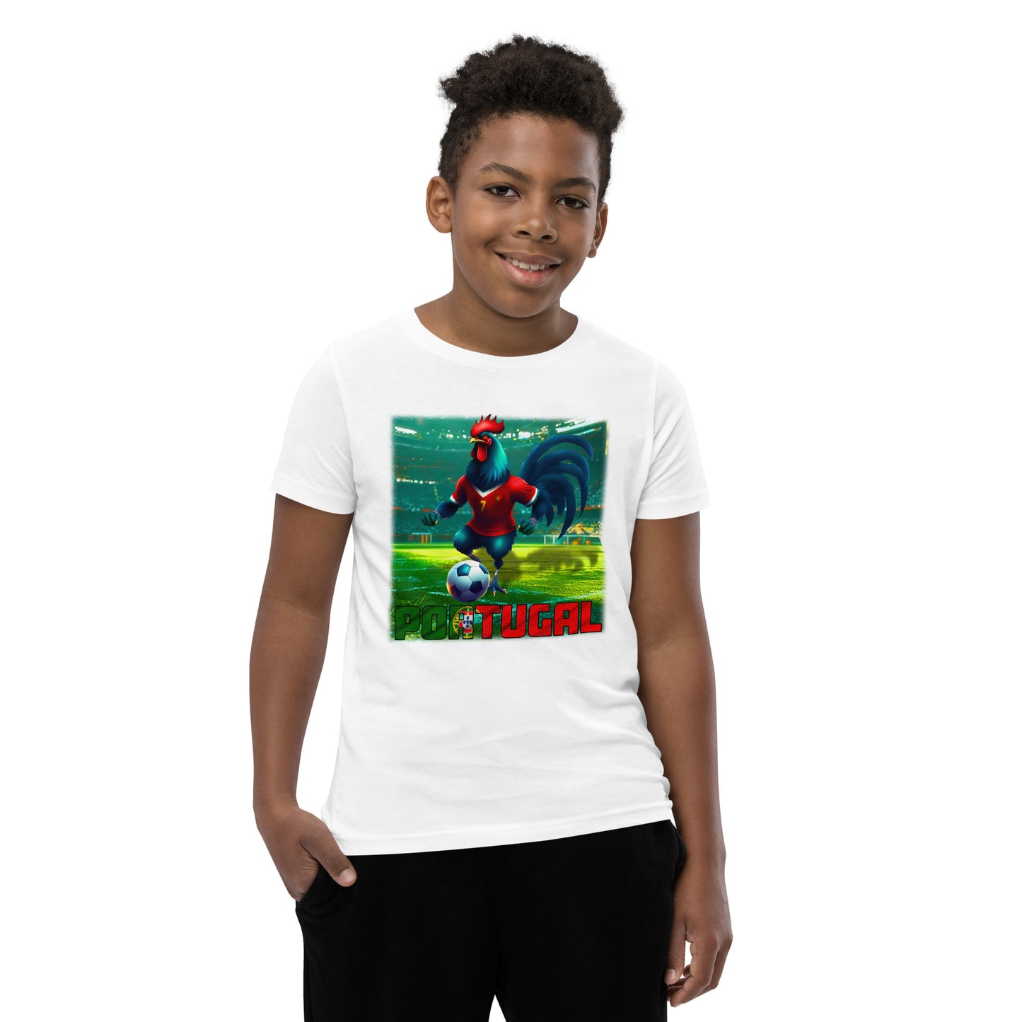 Maillot de football du championnat d'Europe du Portugal, t-shirt alternatif à manches courtes pour enfants