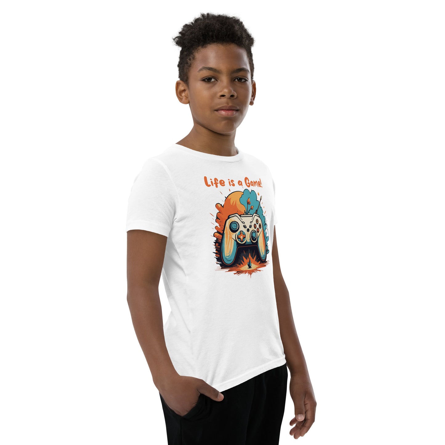 Kurzärmeliges T-Shirt für Kinder Live is a Game